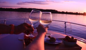 Aperitivo in barca lago di Garda